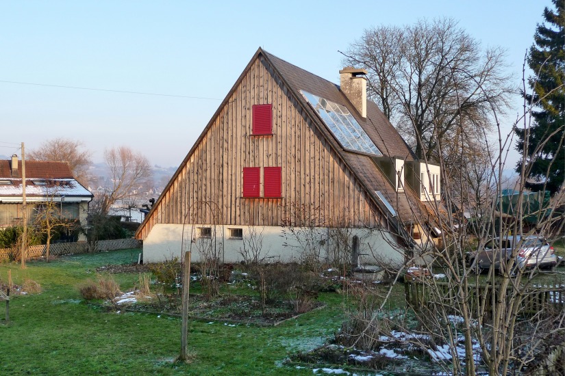 altes Löchligaischt A-Frame Haus im 2011